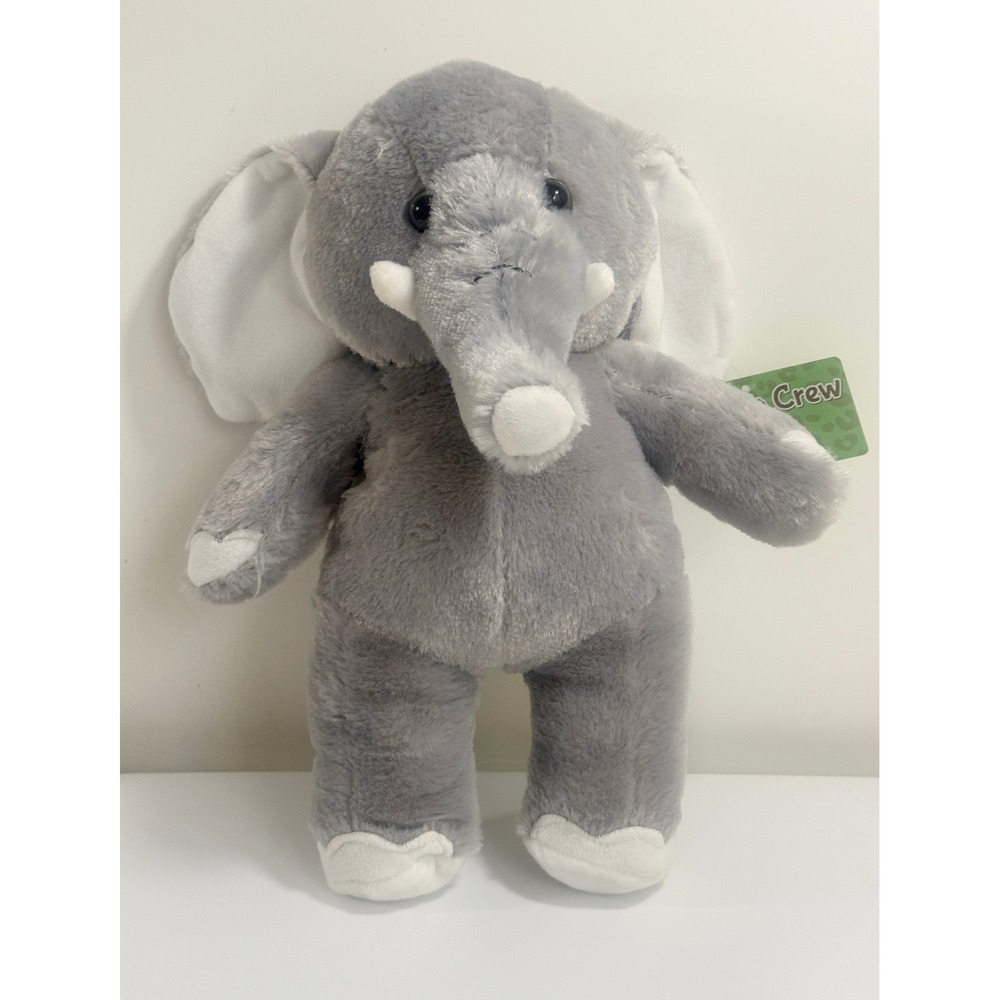Kellytoy plush-The Zoo Crew 13" elephant-gray-sugar loaf-3 and up-2018‎